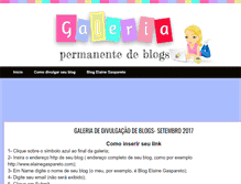 Tablet Screenshot of galeria.elainegaspareto.com